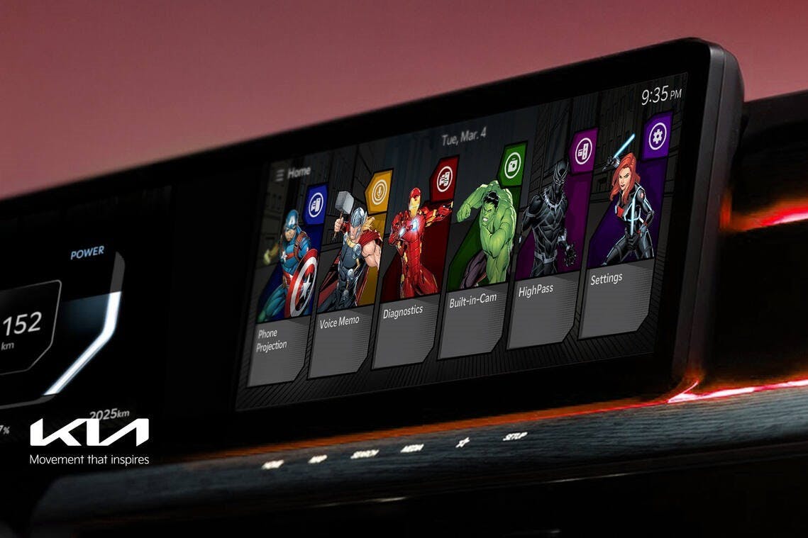 Kia Unveils Disney-Themed Dashboard Displays