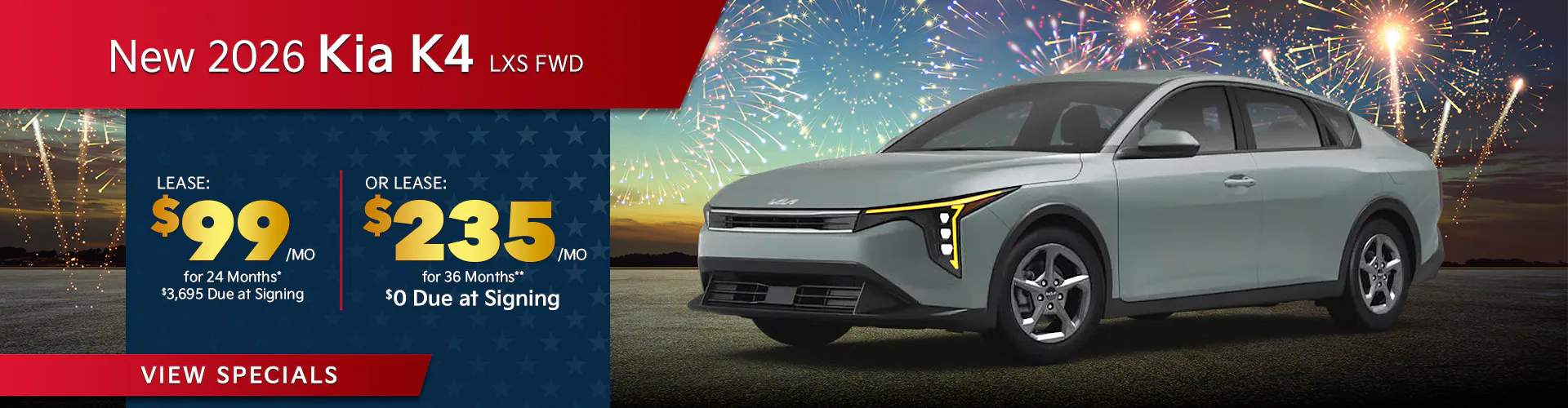New 2026 Kia K4 LXS FWD