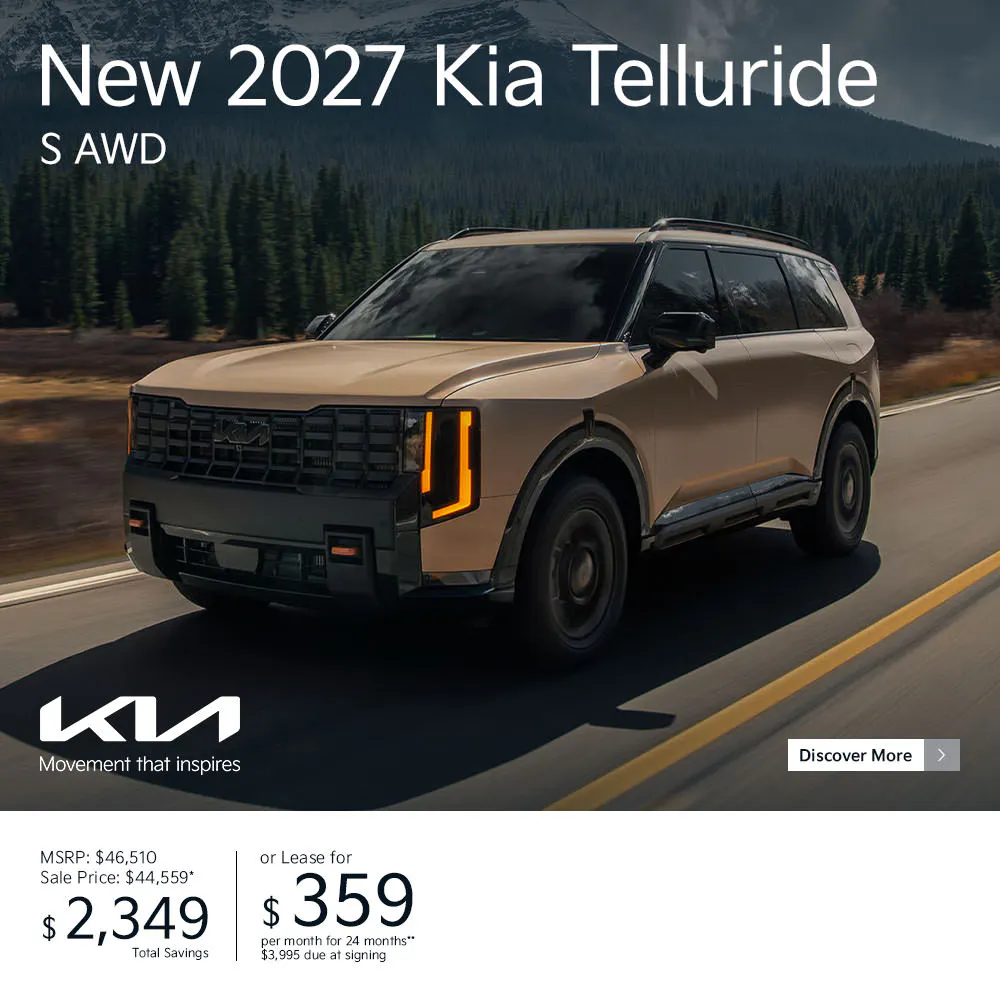 New 2027 Kia Telluride S AWD