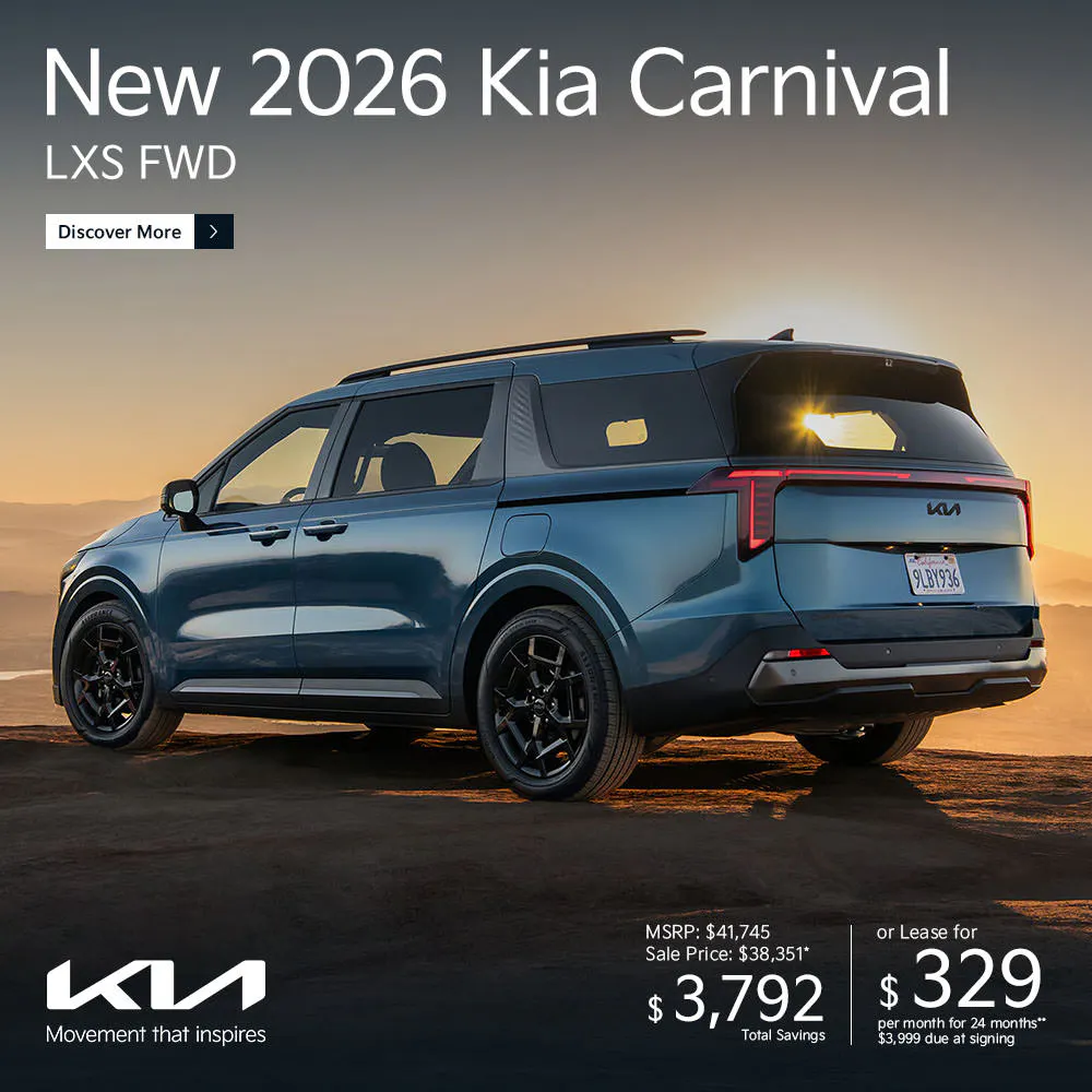 New 2026 Kia Carnival LXS FWD | Diehl Kia of Massillon