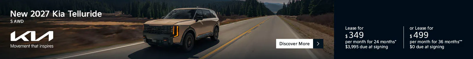 New 2027 Kia Telluride S AWD