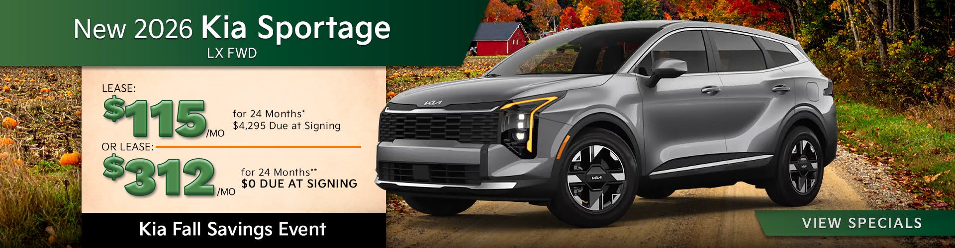 New 2026 Kia Sportage LX FWD