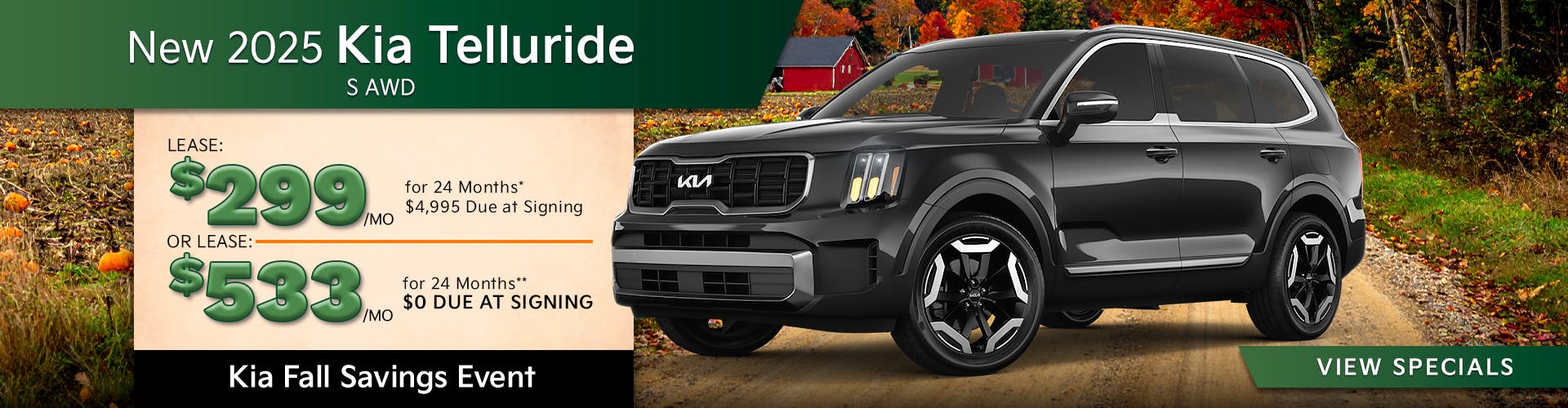 New 2025 Kia Telluride S AWD