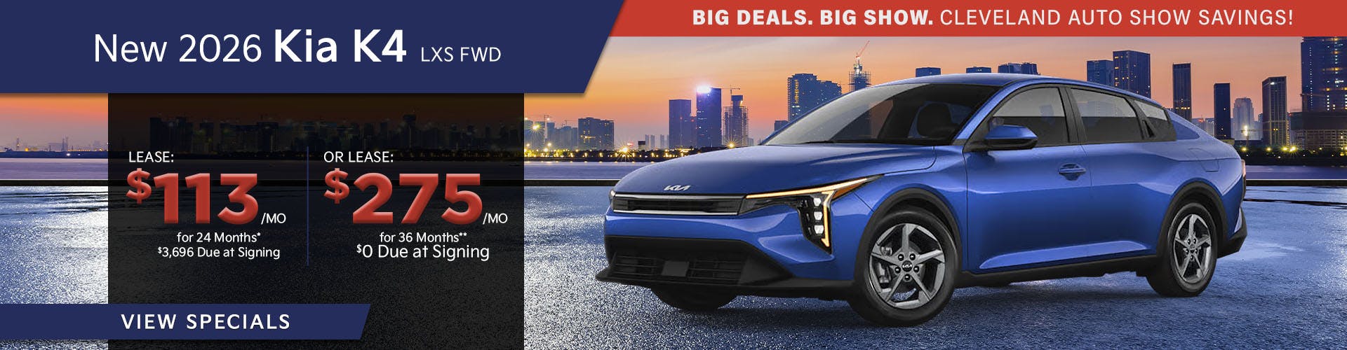 New 2026 Kia K4 LXS FWD