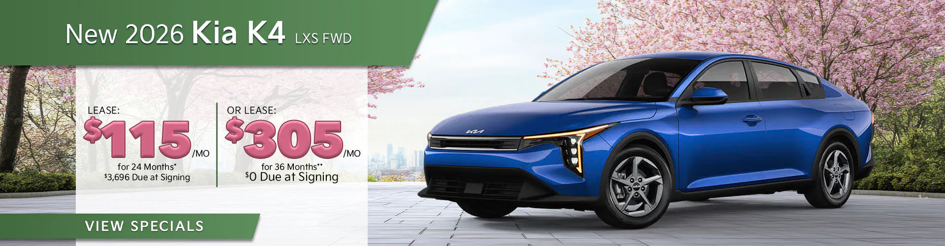 New 2026 Kia K4 LXS FWD