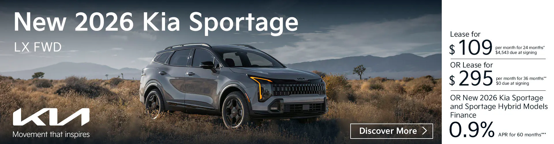 New 2026 Kia Sportage LX FWD