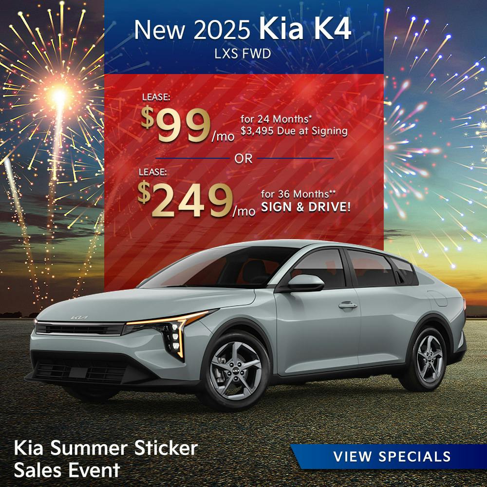 New 2025 Kia K4 LXS FWD
