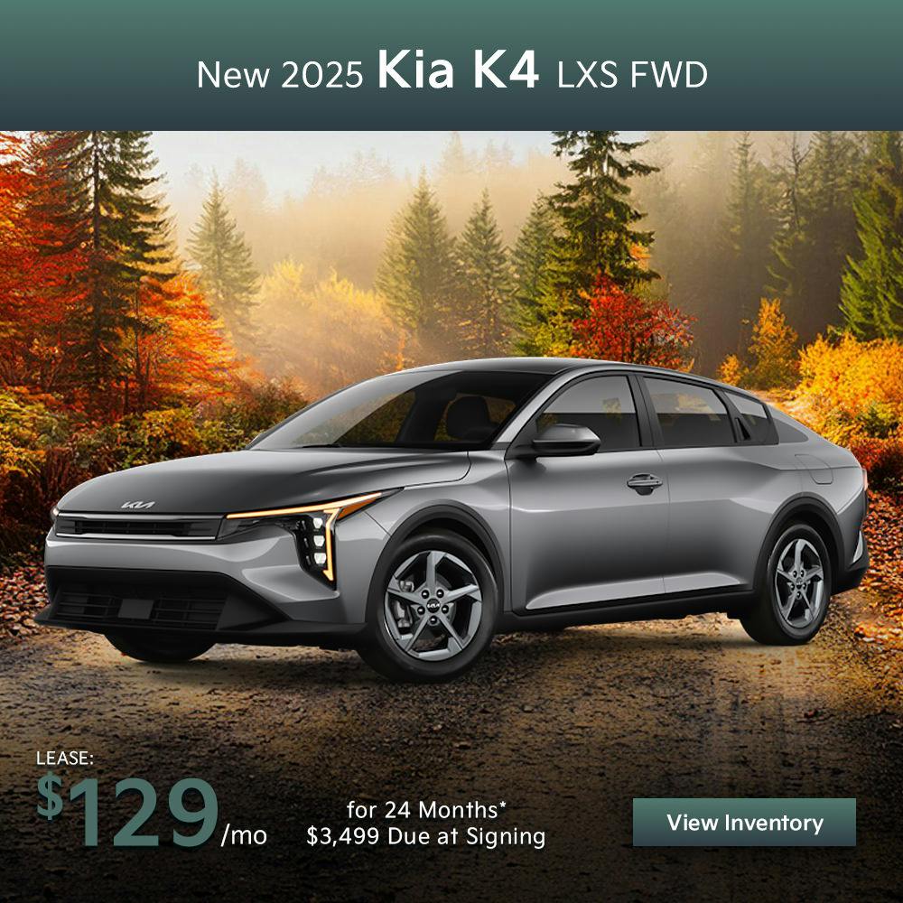 New 2025 Kia K4 LXS FWD