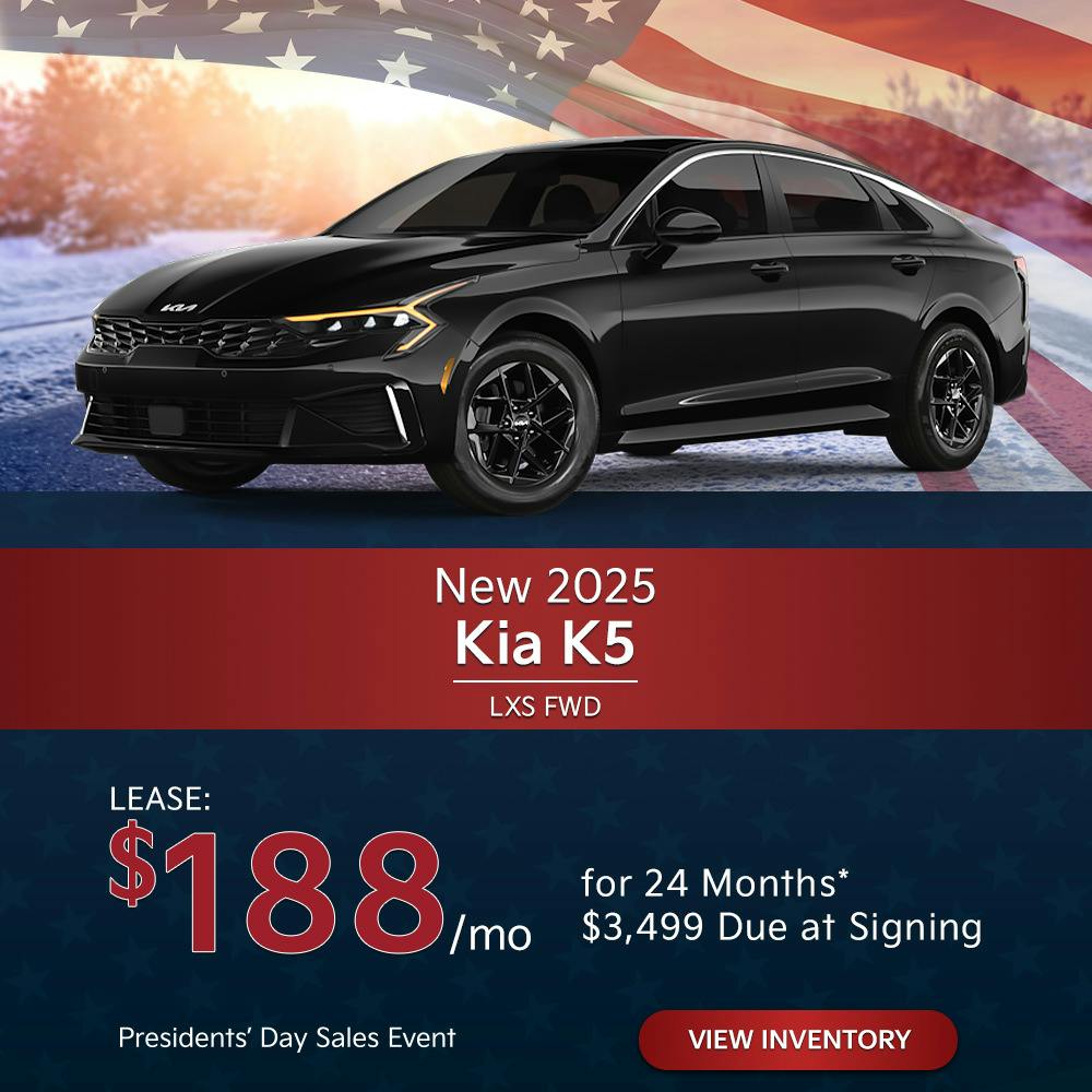 New 2025 Kia K5 LXS FWD