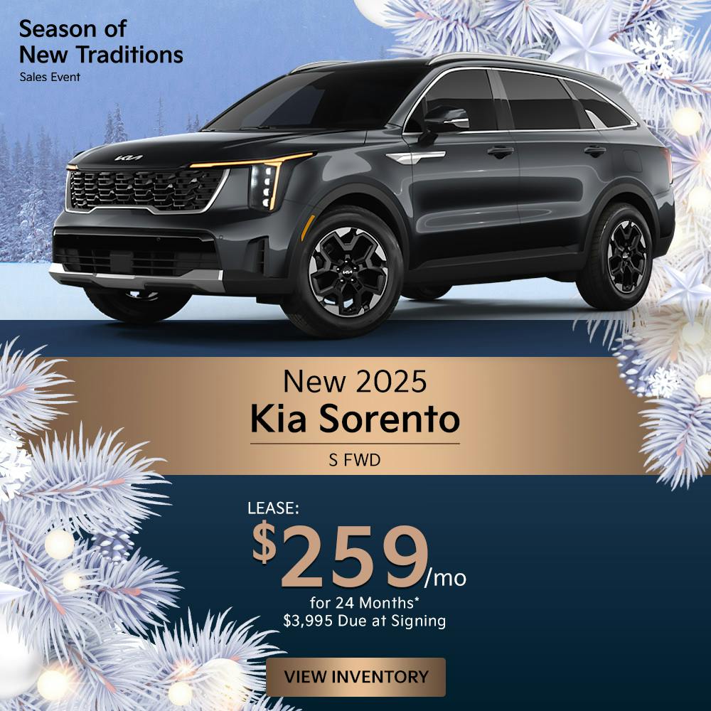 New 2025 Kia Sorento S FWD | Diehl Kia of Massillon