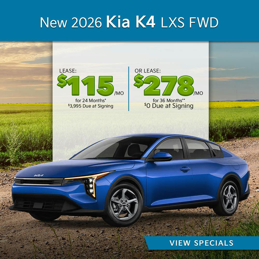 New 2026 Kia K4 LXS FWD