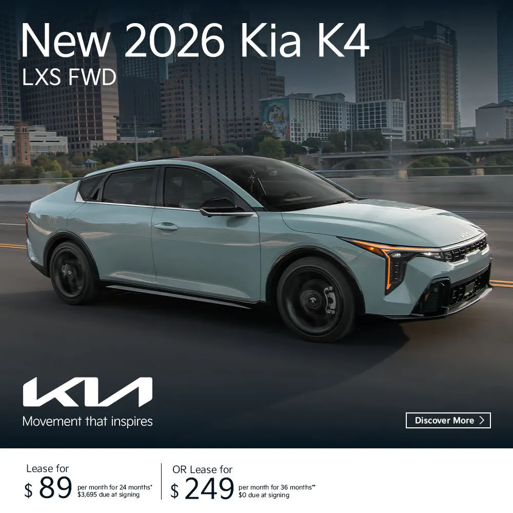 New 2026 Kia K4 LXS FWD