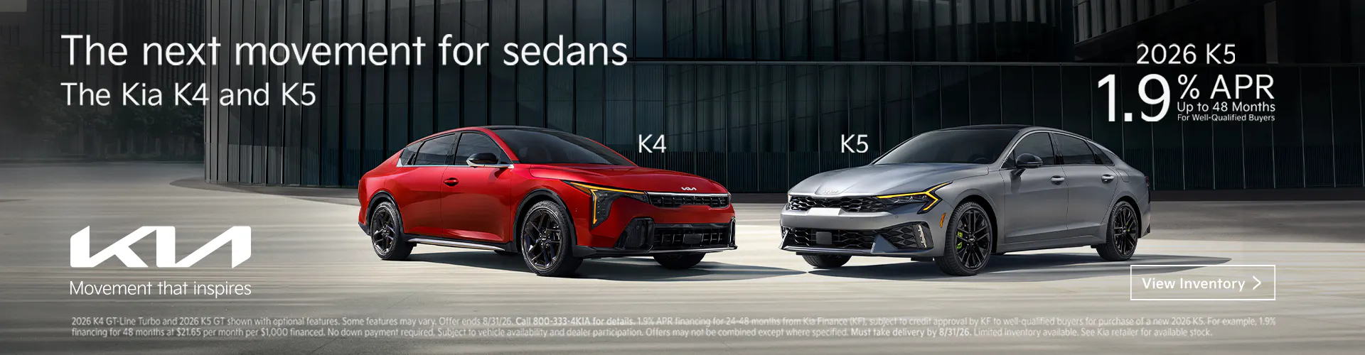 The Kia K4 and Kia K5
