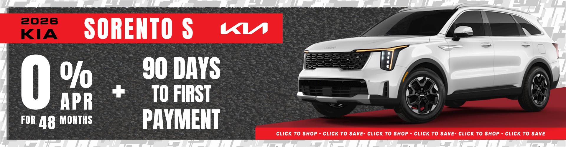 Lease a NEW 2026 Kia Sorento S