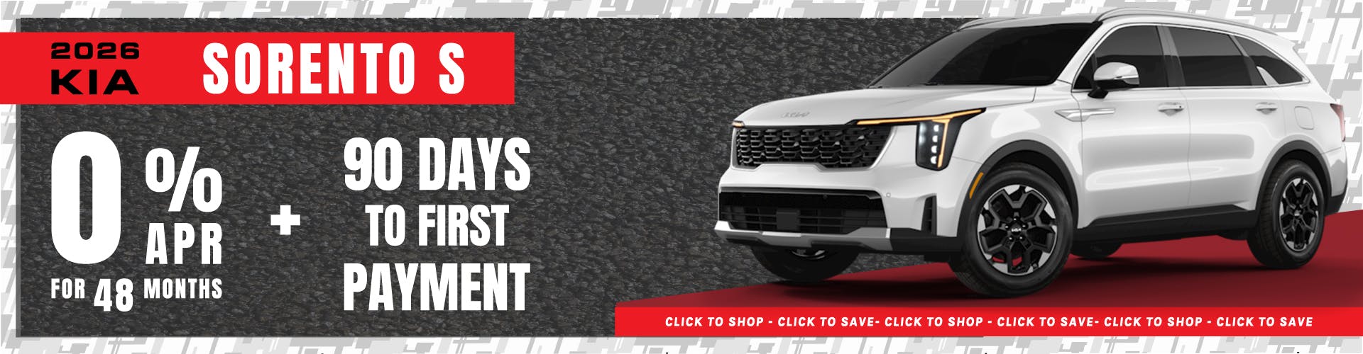 Lease a NEW 2026 Kia Sorento S