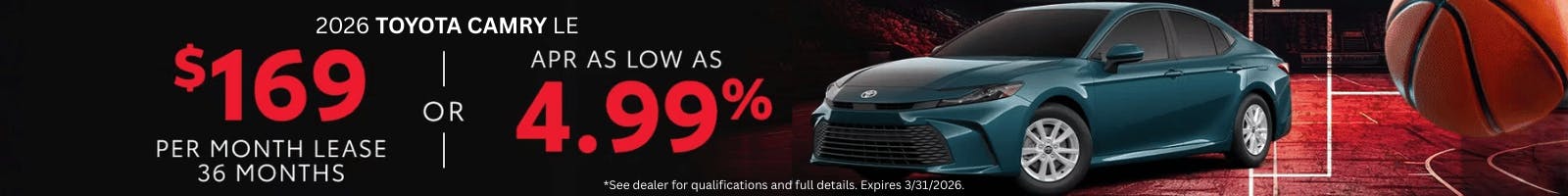 2026 Toyota Camry SRP