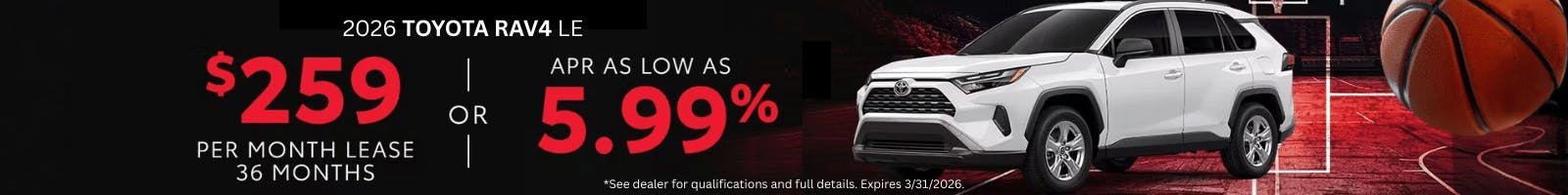 2026 Toyota RAV4 SRP