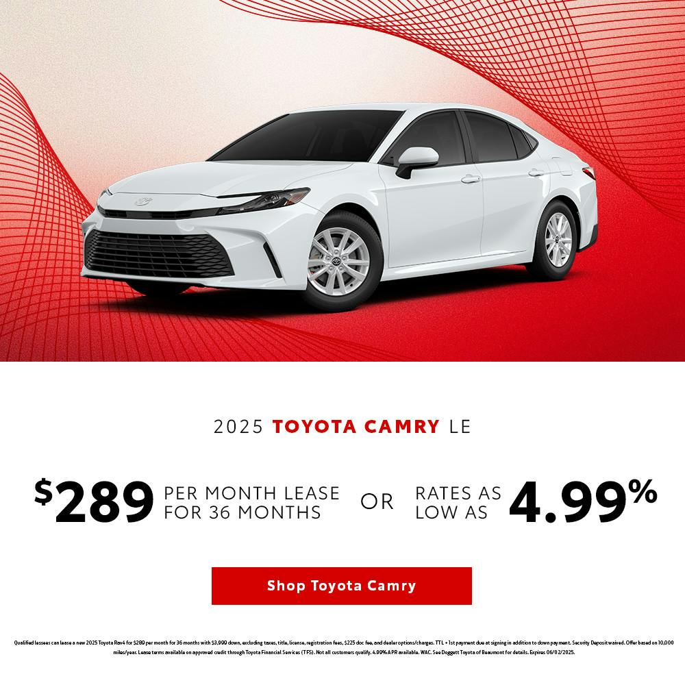 May 2025 GST Camry