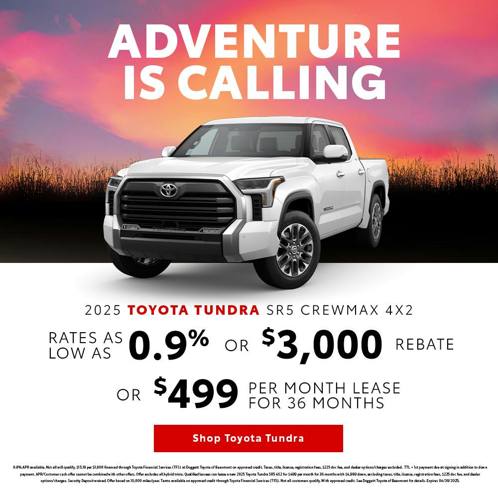 April 2025 GST Tundra