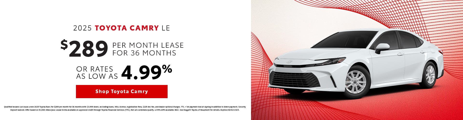 May 2025 GST Camry
