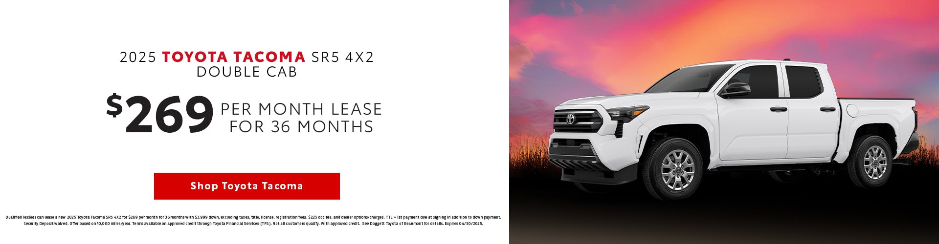 April 2025 GST Tacoma