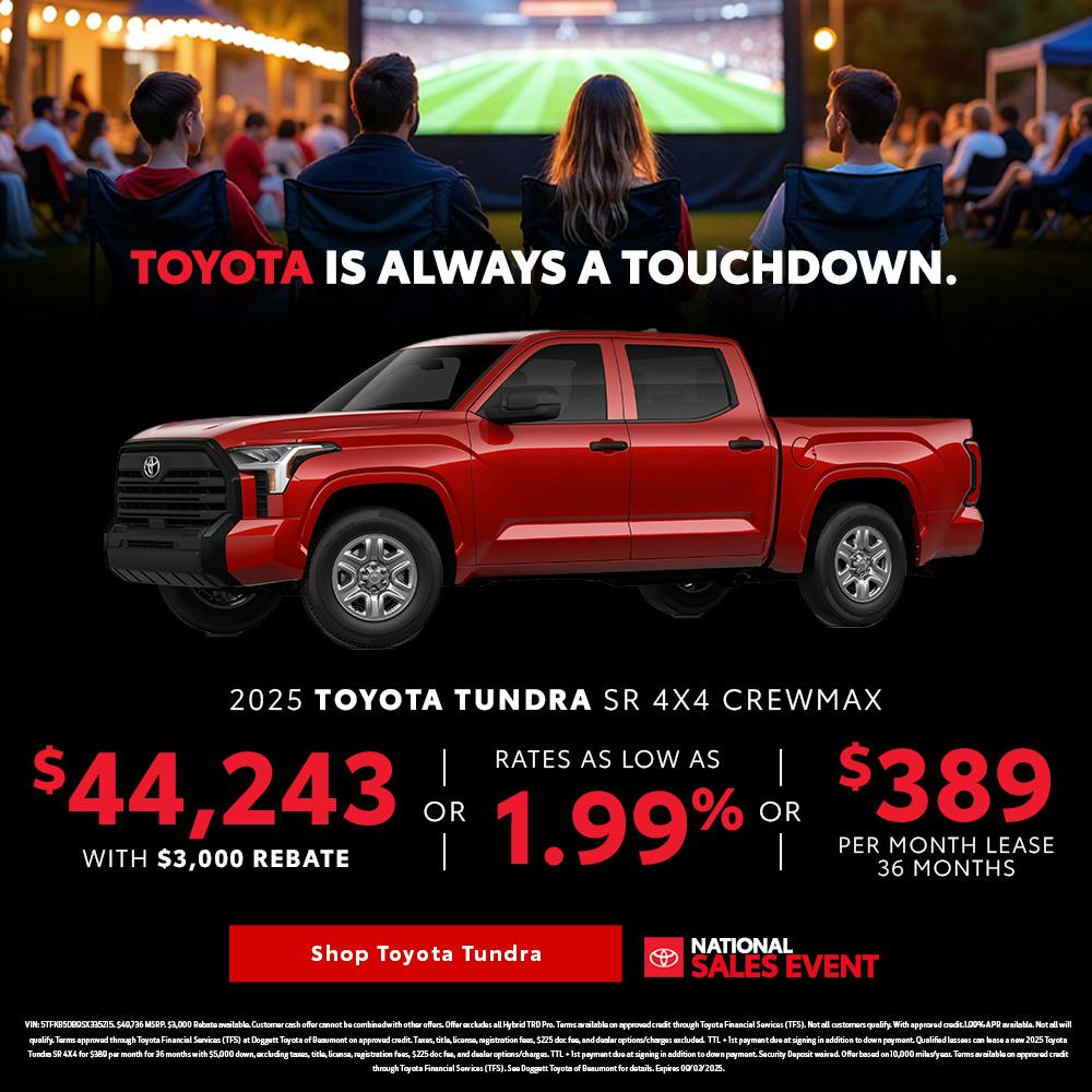 New 2025 Toyota Tundra CrewMax