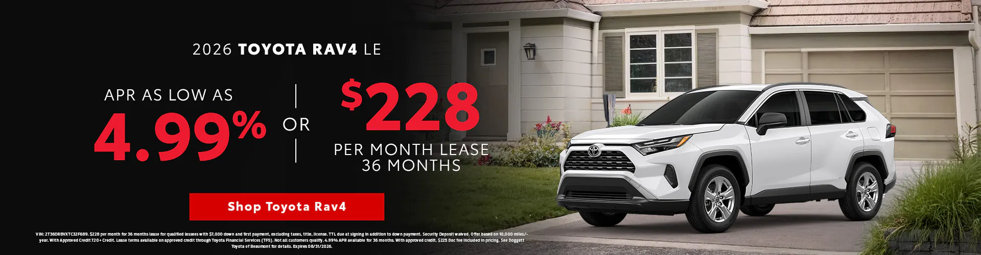 RAV4 4.99% APR