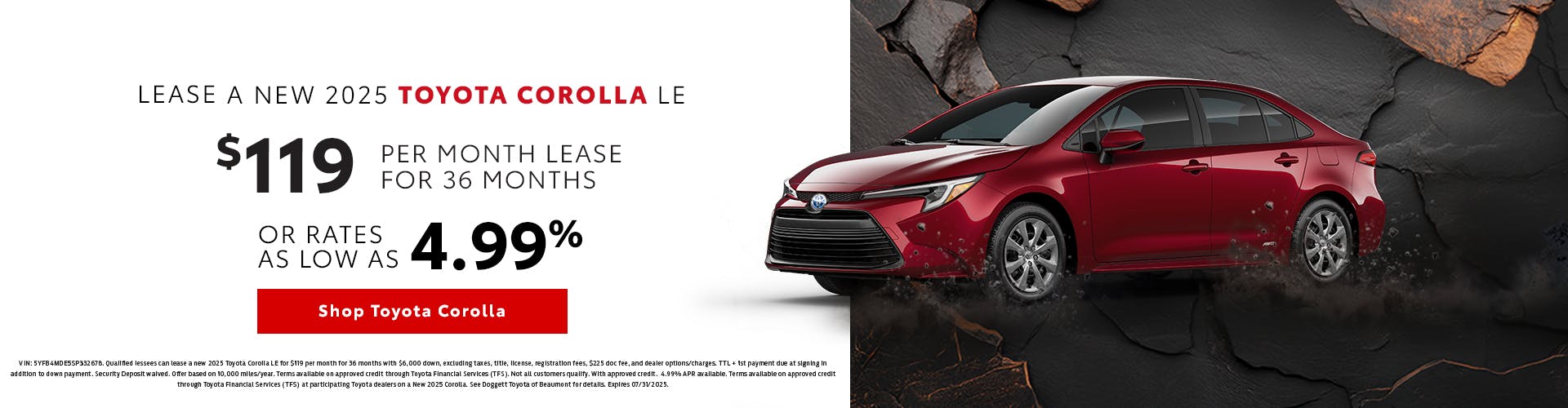 July 2025 Corolla