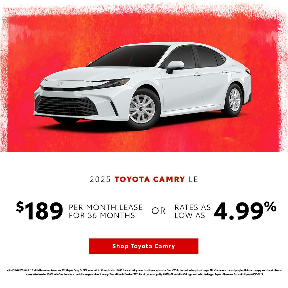 Camry LE June Offer