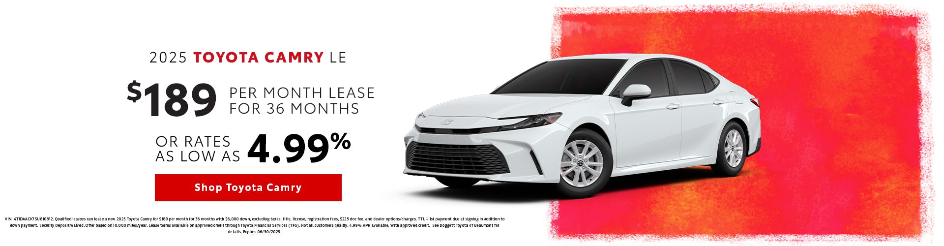 Camry LE June Offer