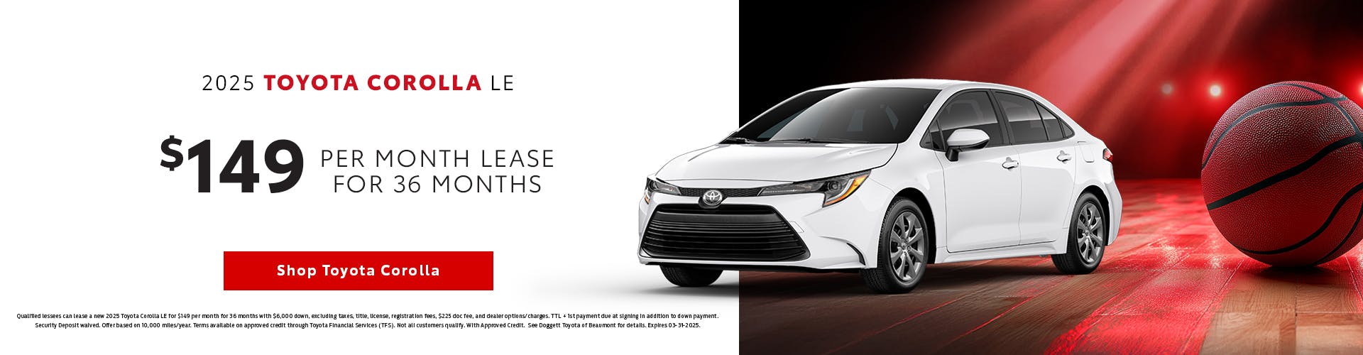 March 2025 GST Corolla
