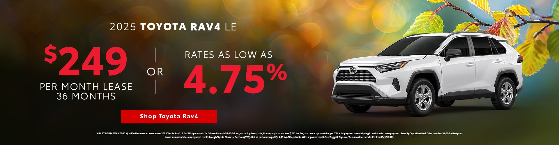 New 2025 Toyota RAV4