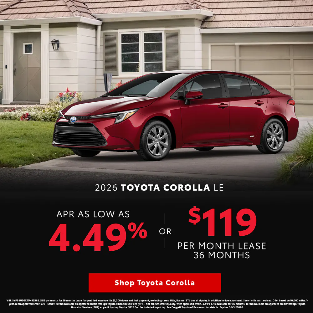 Corolla 4.49% APR
