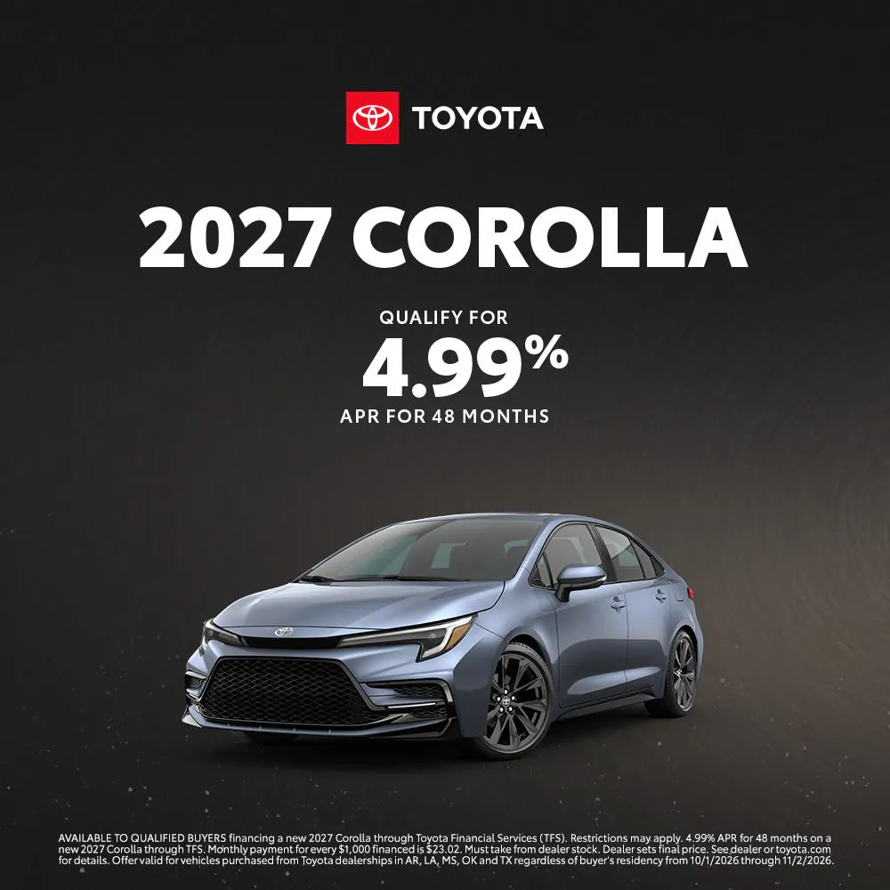 October 2026 GST Corolla APR