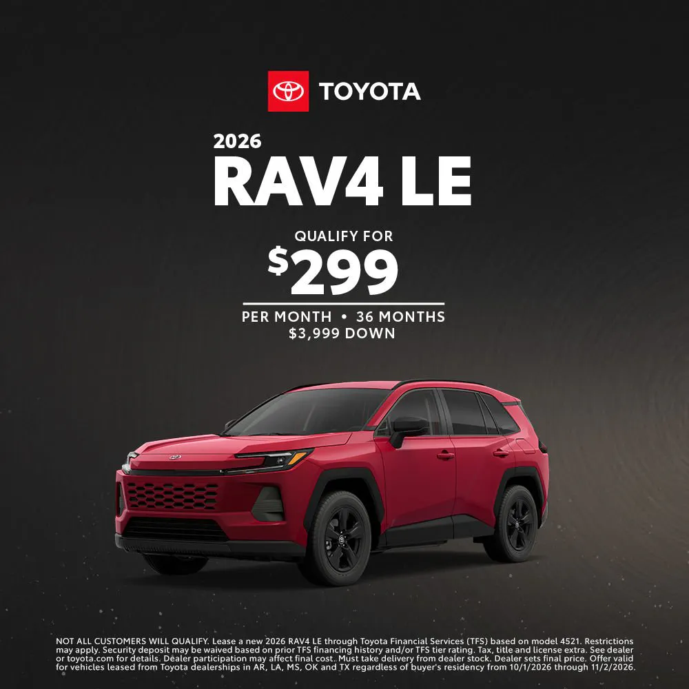 October 2026 GST RAV4 Lease