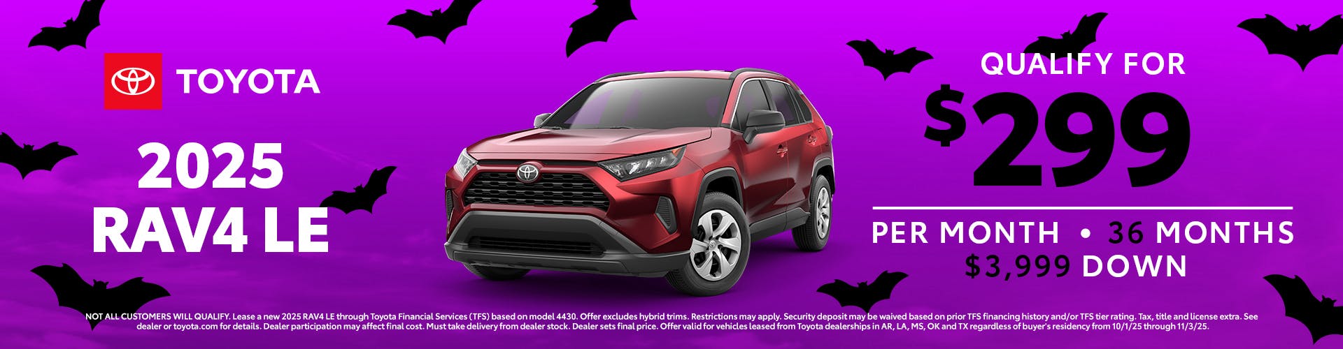 October 2025 GST RAV4 Lease