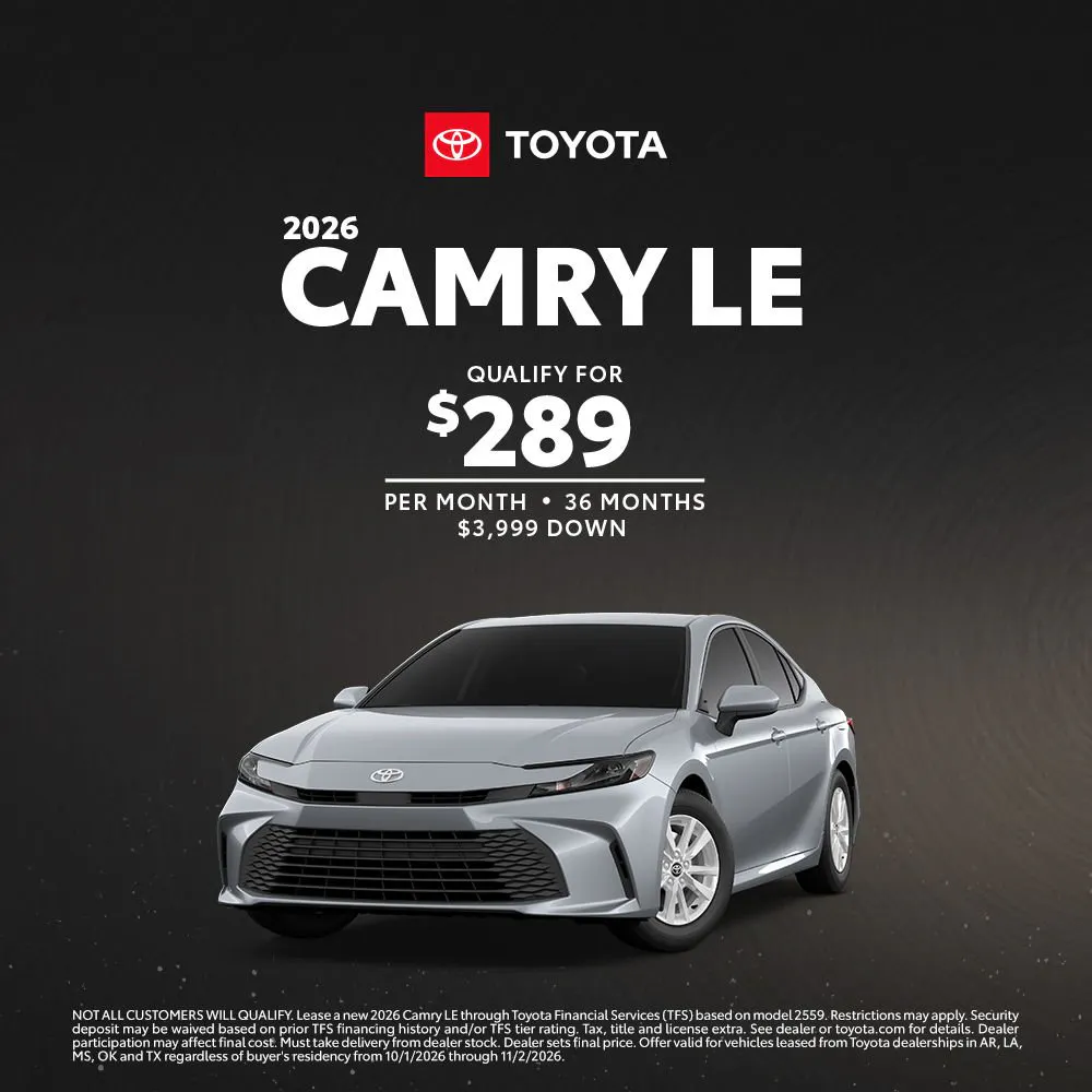 October 2026 GST Camry Lease