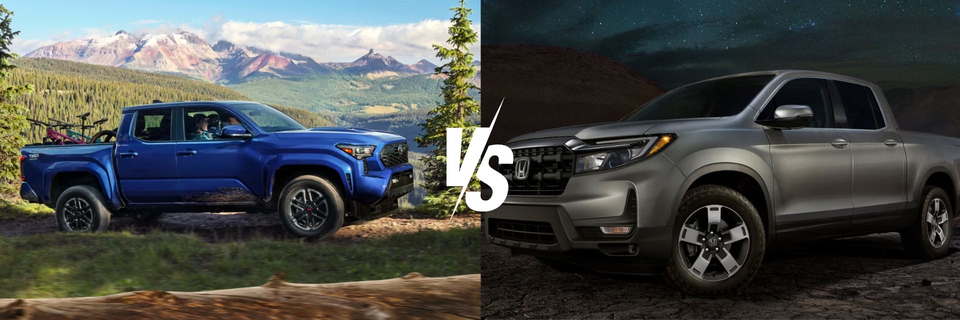 2024 Toyota Tacoma vs. 2025 Honda Ridgeline