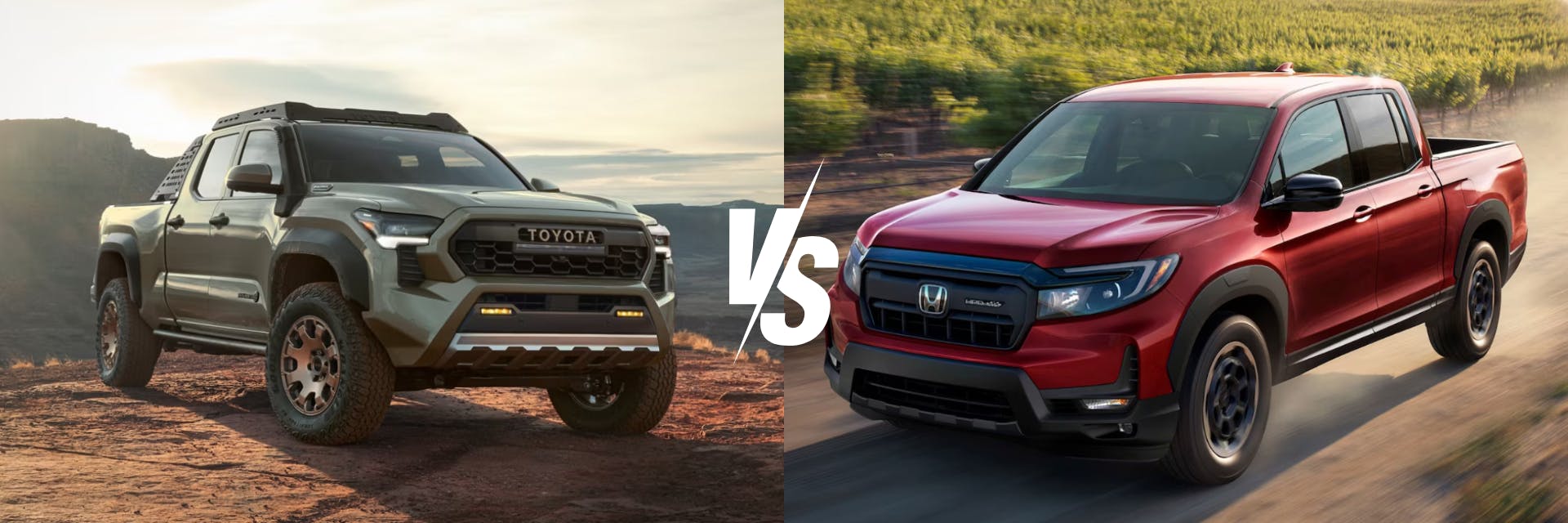 2024 Toyota Tacoma vs. 2025 Honda Ridgeline