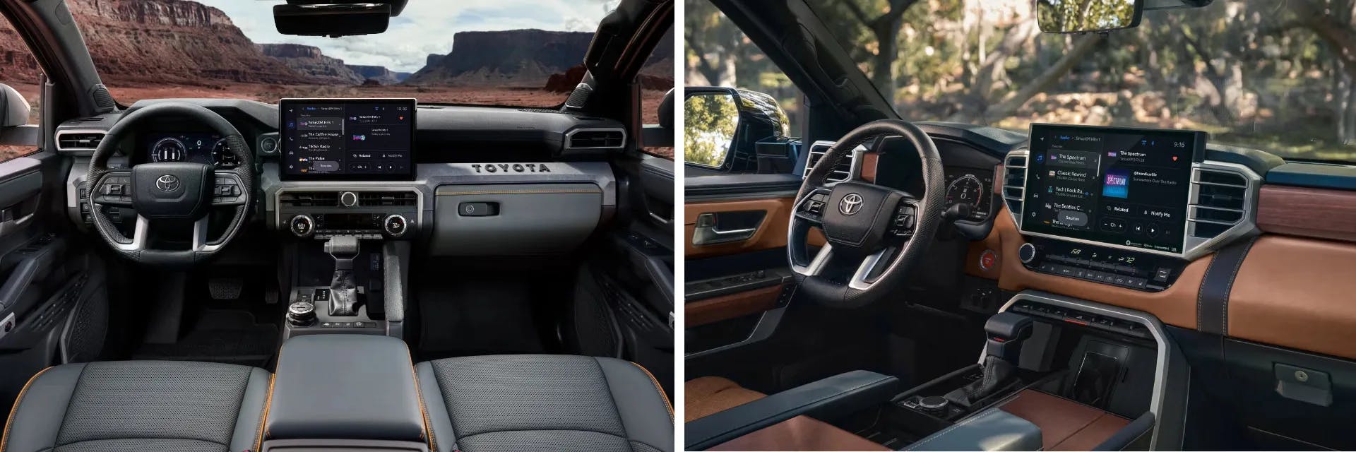 2025 Tacoma vs Tundra Interior Comfort and Technology