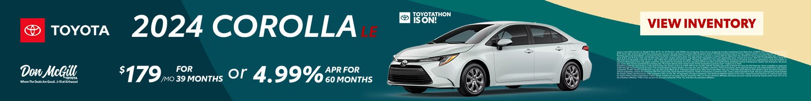 Toyota Corolla Specials