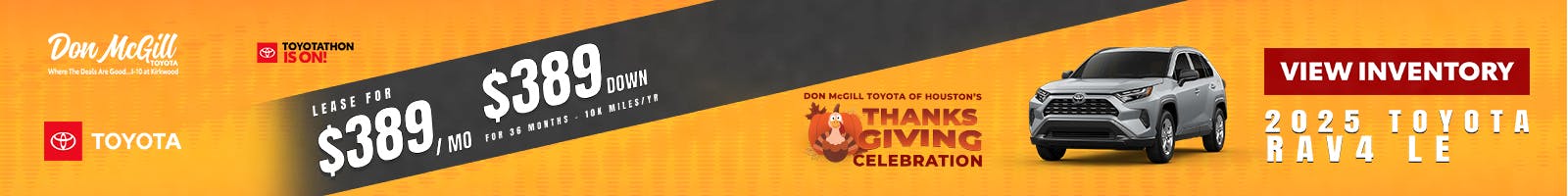 2025 RAV4 LE Toyotathon Sales Event