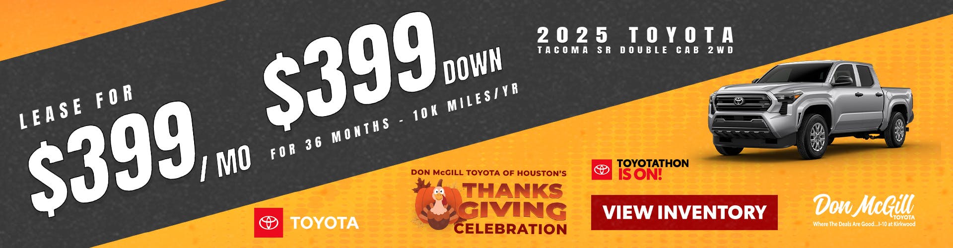 2025 Tacoma SR5 Toyotathon Sales Event