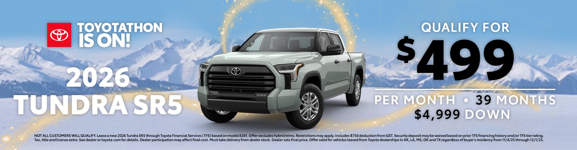 November 2025 GST Tundra Lease Toyotathon