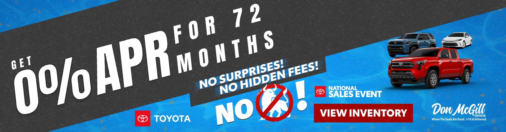 0% APR for 72 Months