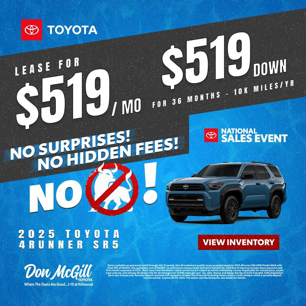 2025 4Runner SR5 4WD | Don McGill Toyota
