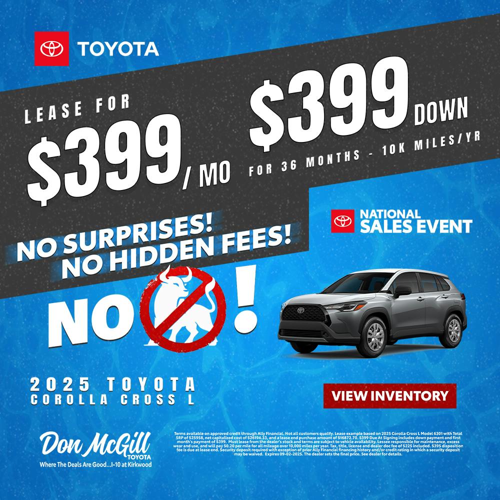 2025 Corolla Cross L | Don McGill Toyota