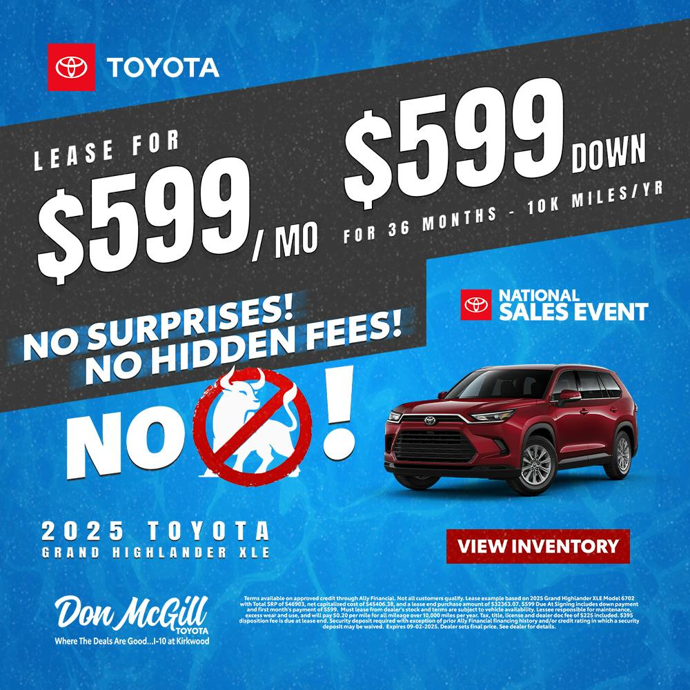 2025 Grand Highlander XLE | Don McGill Toyota