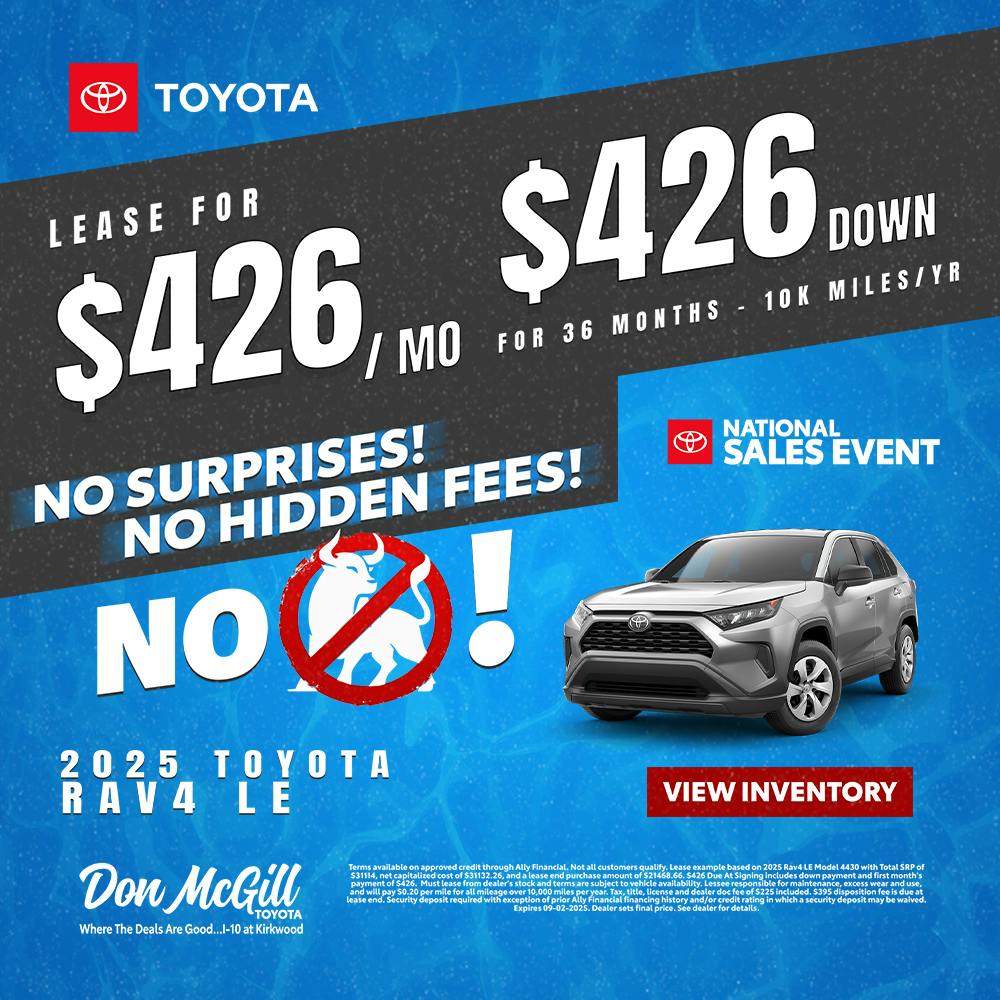 2025 RAV4 LE | Don McGill Toyota