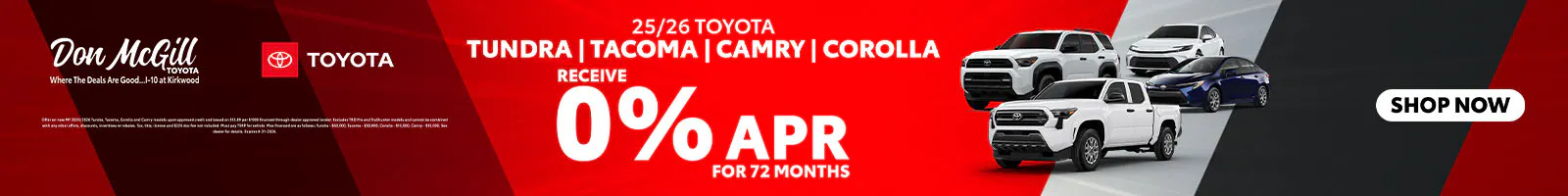 0% APR for 72 Months